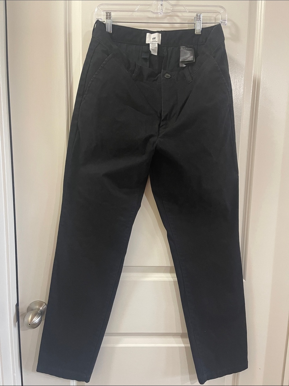 H&M Black Men's Chinos - Slim Fit Classic Straight